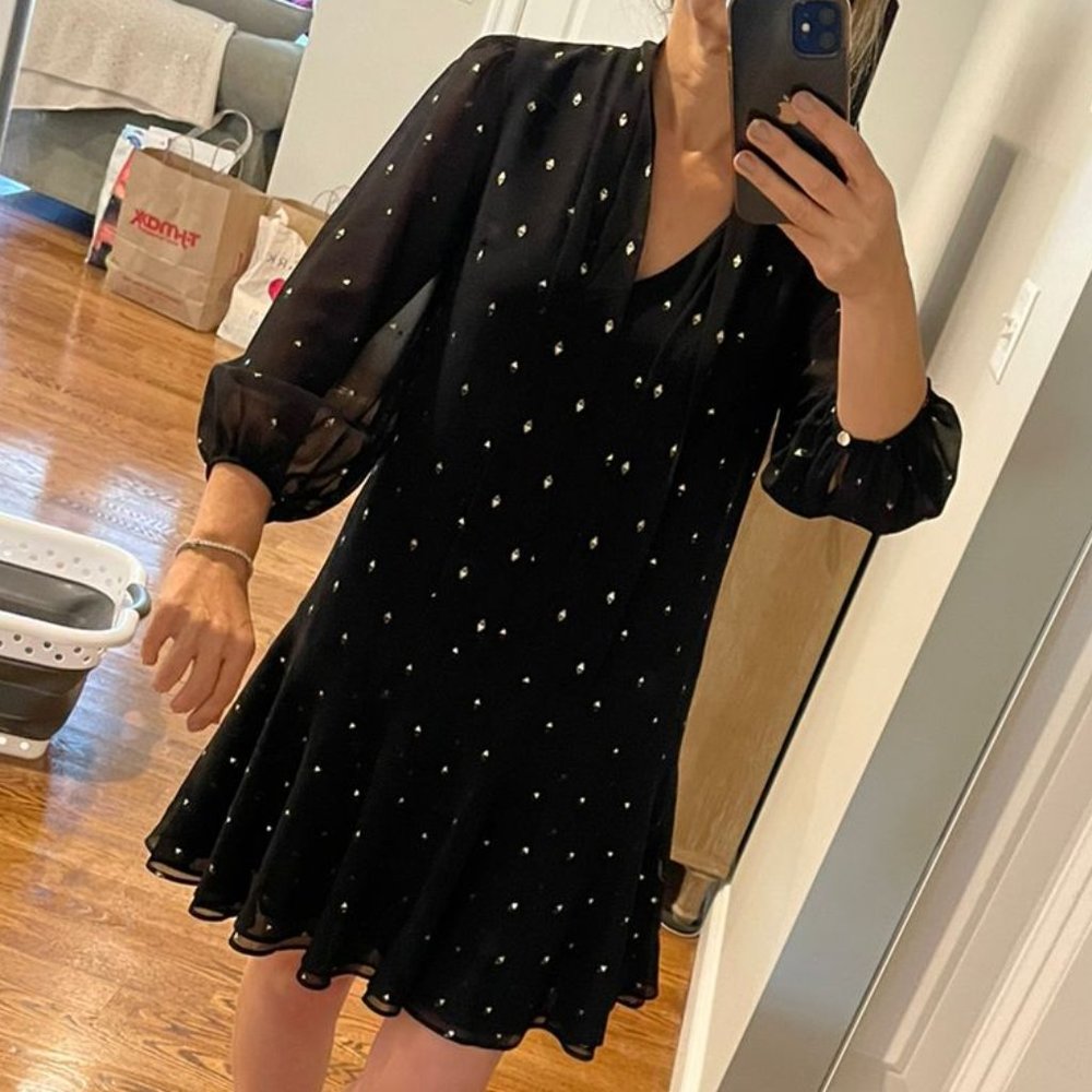 Black Gold Dress
